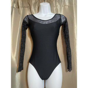 Wear Moi Sibelle Lace Long Sleeve Leotard Size S Womans Adult